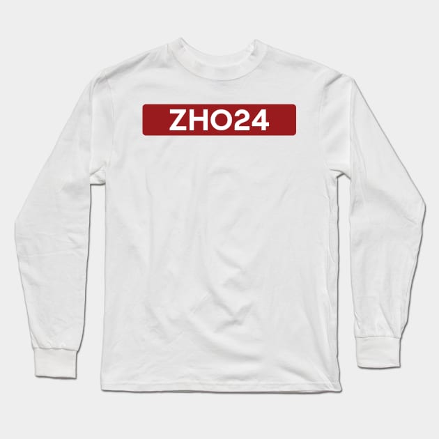 Guanyu Zhou 24 - Driver Tag #3 Long Sleeve T-Shirt by GreazyL